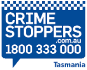 Crimestoppers.com.au - 1800 333 000 - Tasmania logo