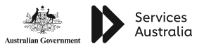 Australian Government - Services Australia Logo